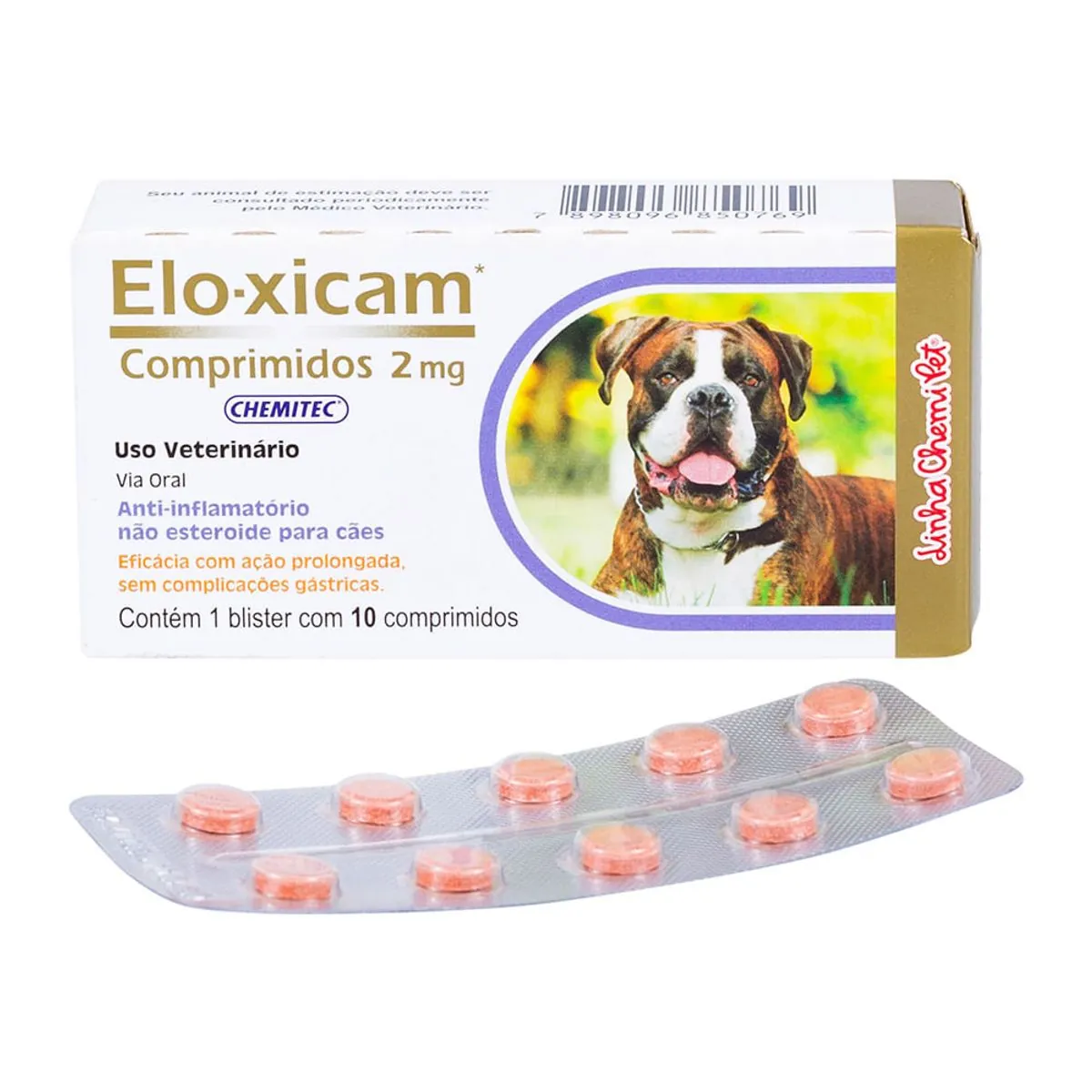 Elo-xicam 2mg Chemitec - 10 Comprimidos