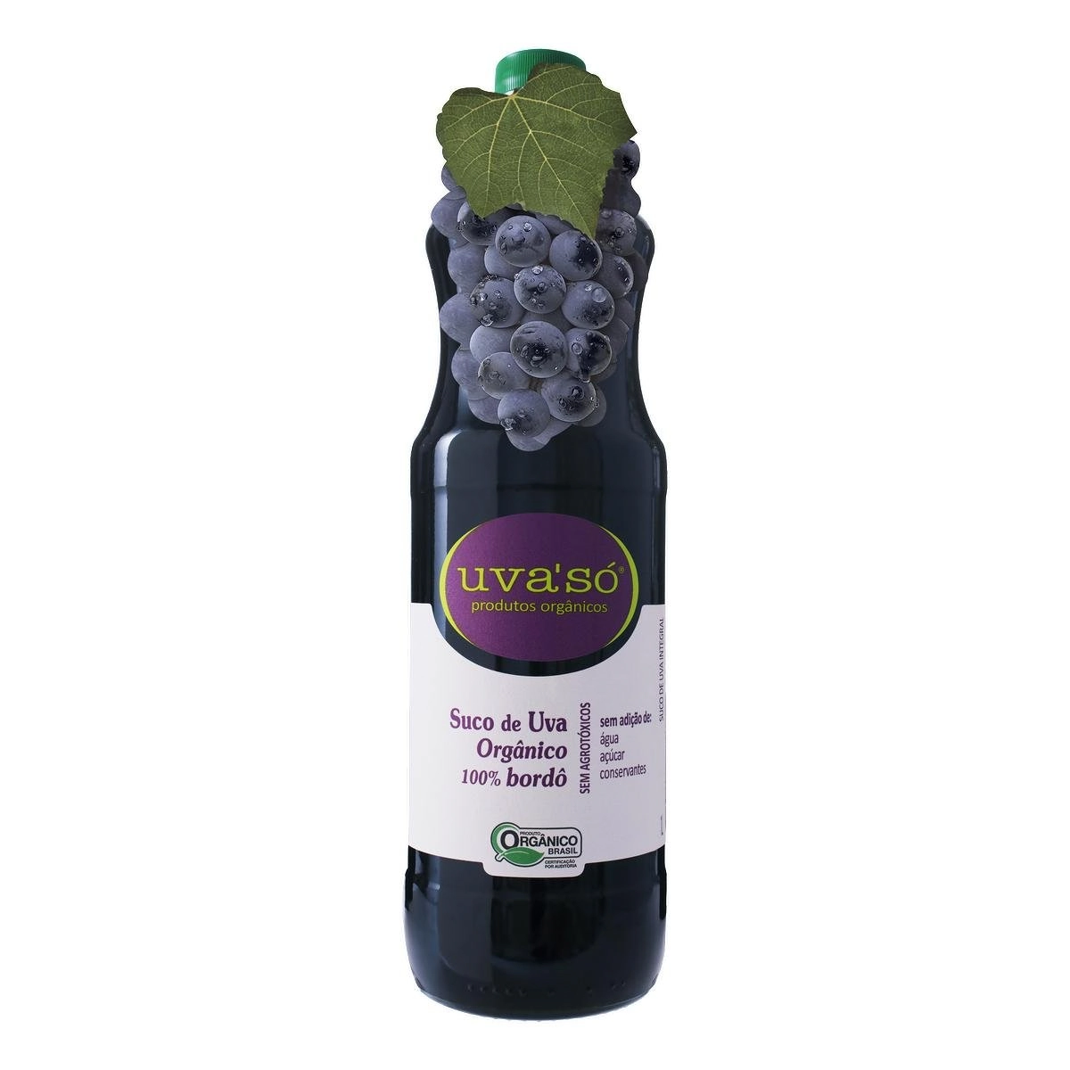 Suco de Uva Orgânico Bôrdo UVA'SÓ Garrafa 1 Litro