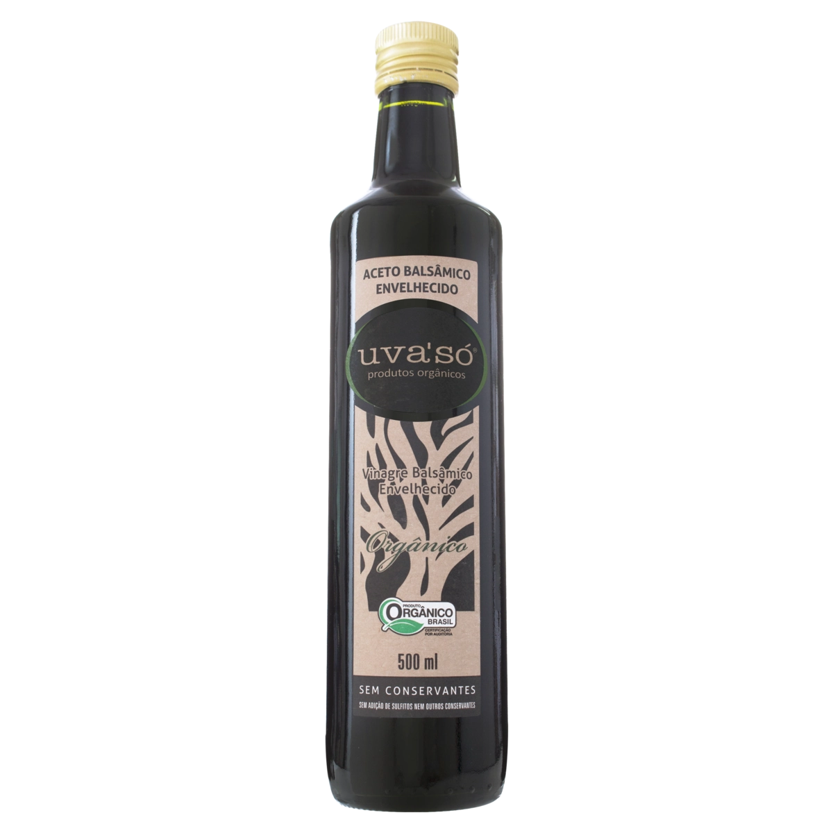 Vinagre Balsâmico Envelhecido Orgânico Uvasó Vidro 500ml