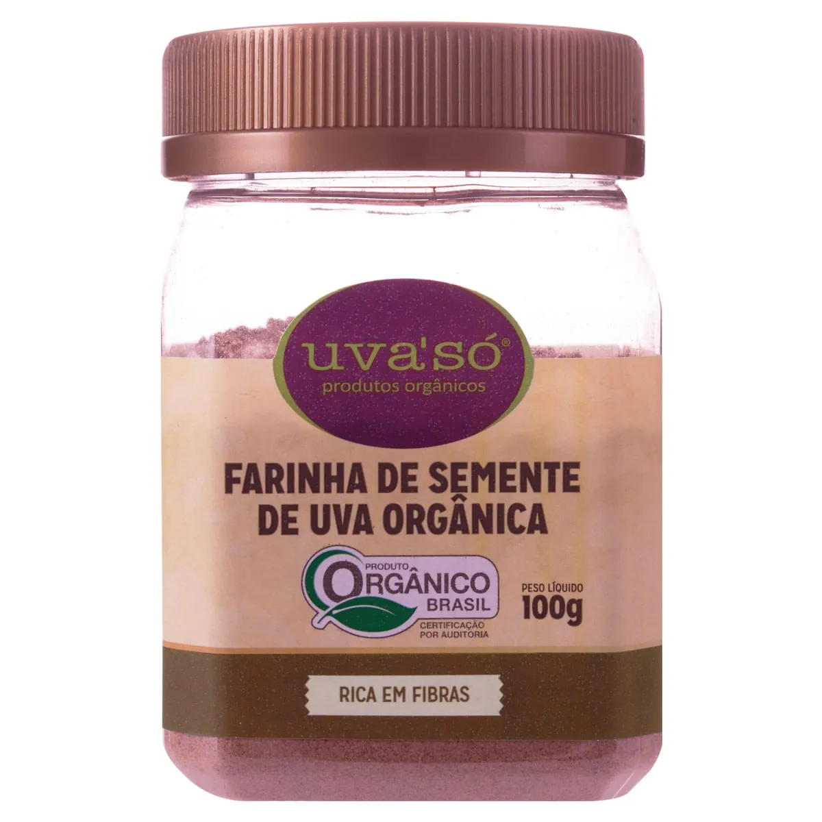 Farinha de Semente de Uva Orgânica Uva Só 100g