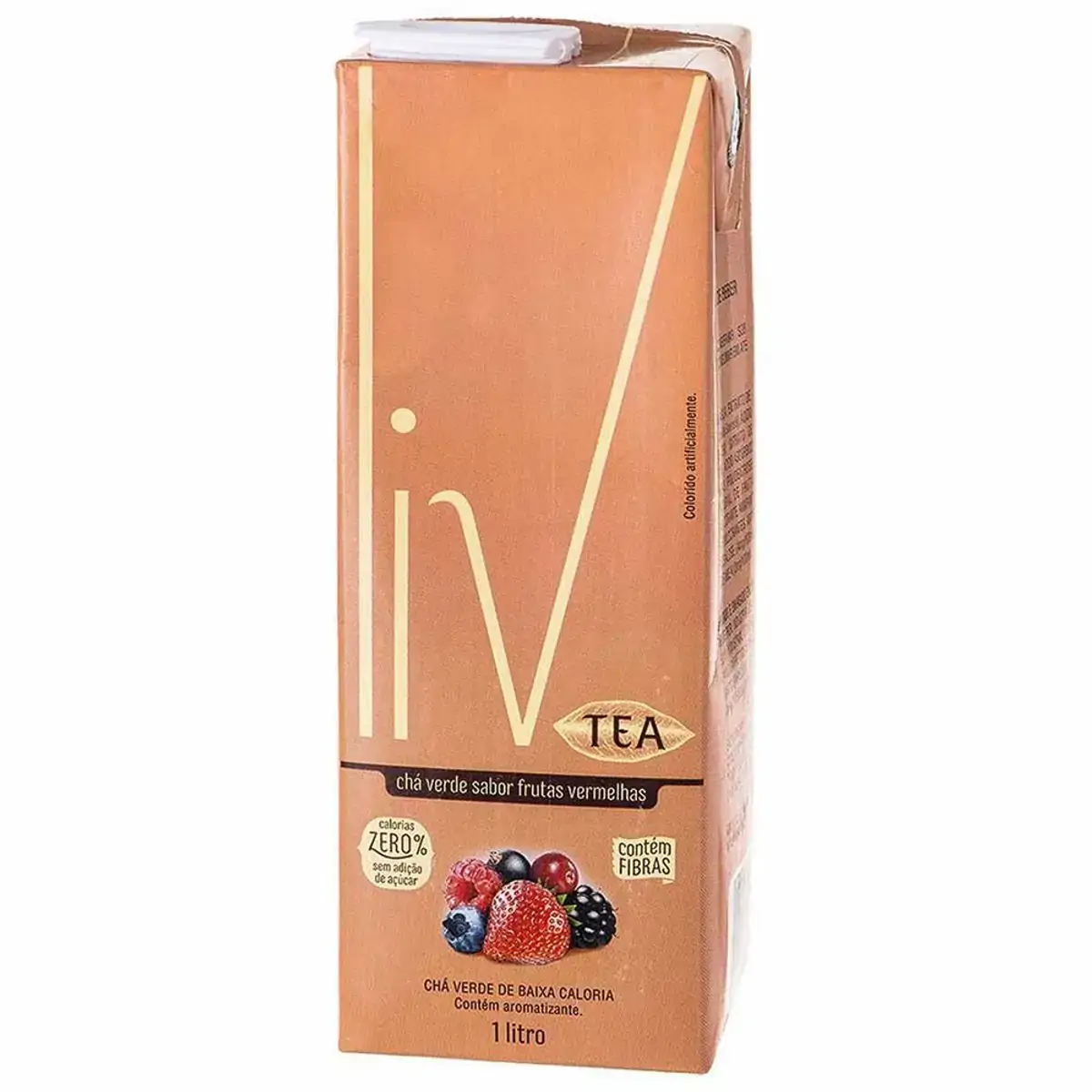 Cha Verde Liv Sabor Frutas Vermelhas 1l