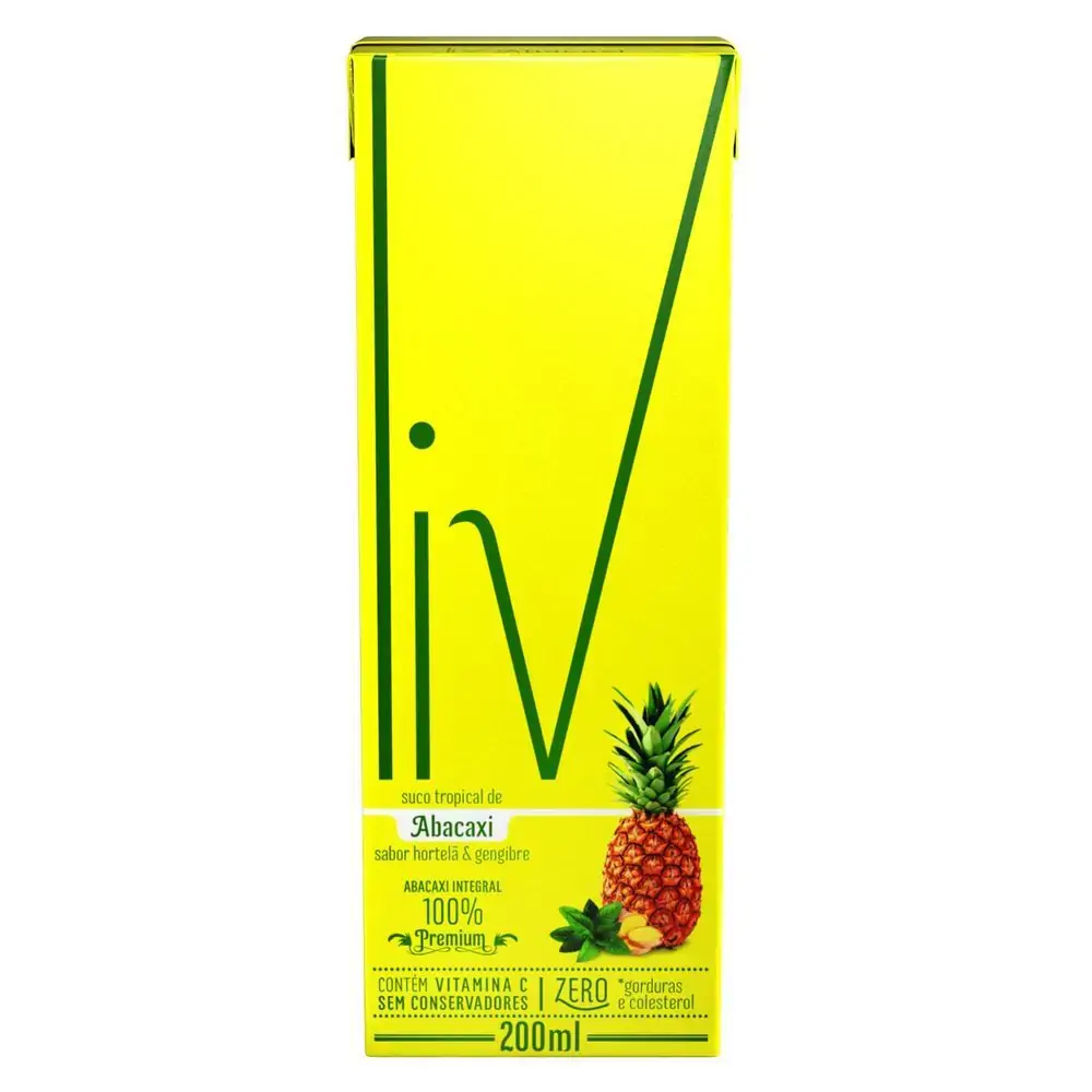 Liv Suco De Abacaxi Hortela E Gengibre 200 Ml Livtea