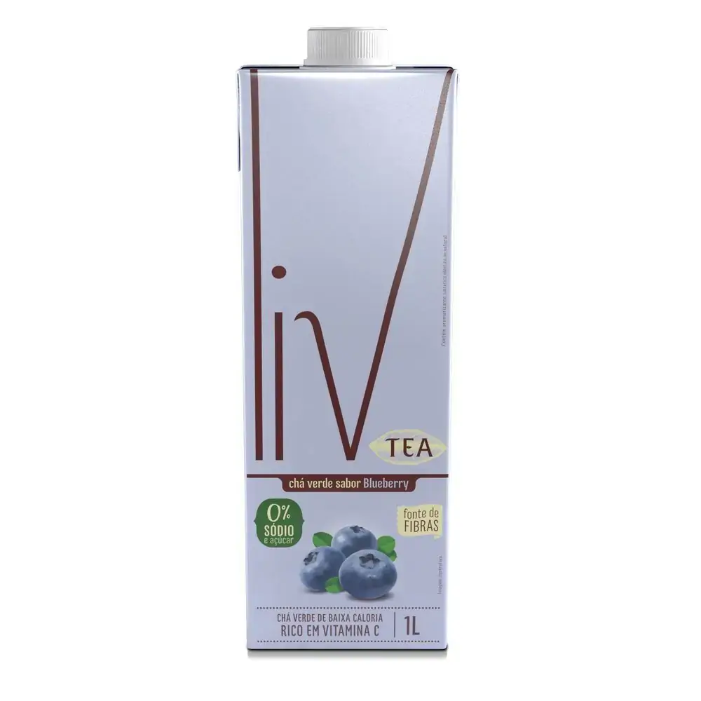 Cha Verde Liv 1l C/fibras Blueberry
