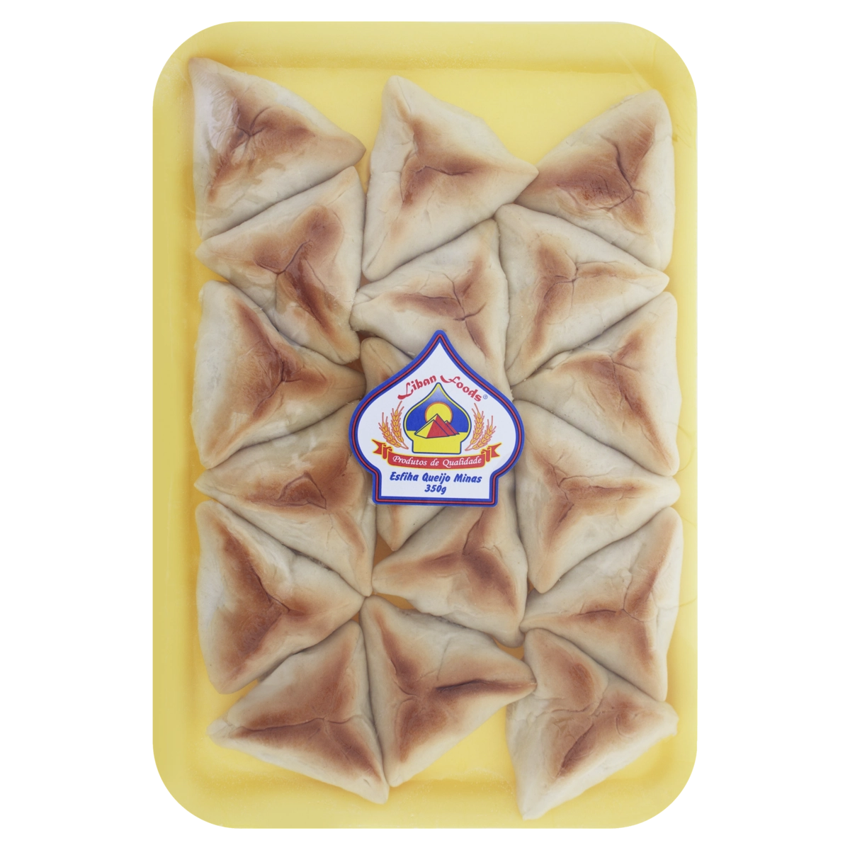 Esfirra Fechada Queijo Minas Liban Foods Bandeja 350g