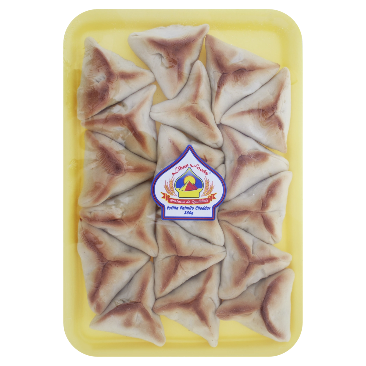 Esfirra Fechada Palmito Cheddar Liban Foods Bandeja 350g