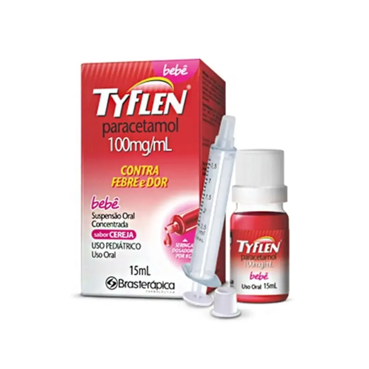 Tyflen Bebe 100 Mg/ml Suspensão Oral Brasterápica Farmacêutica Similar