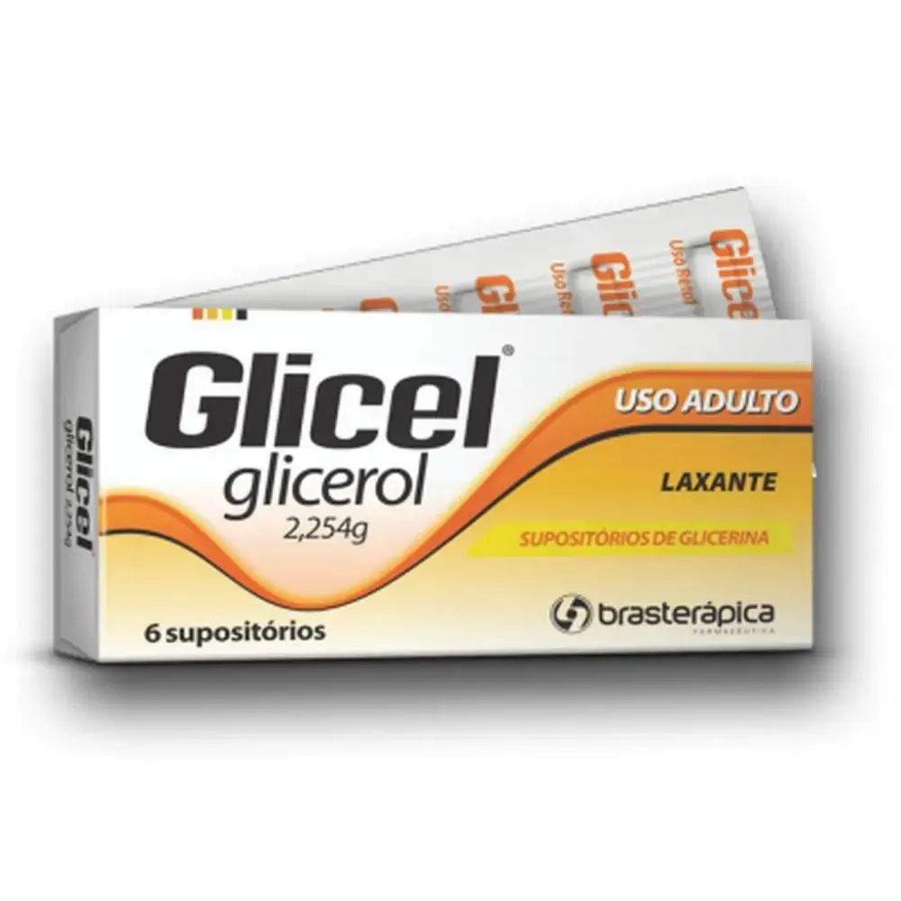 Glicel 2,5g Brasterápica Caixa 6 Supositórios