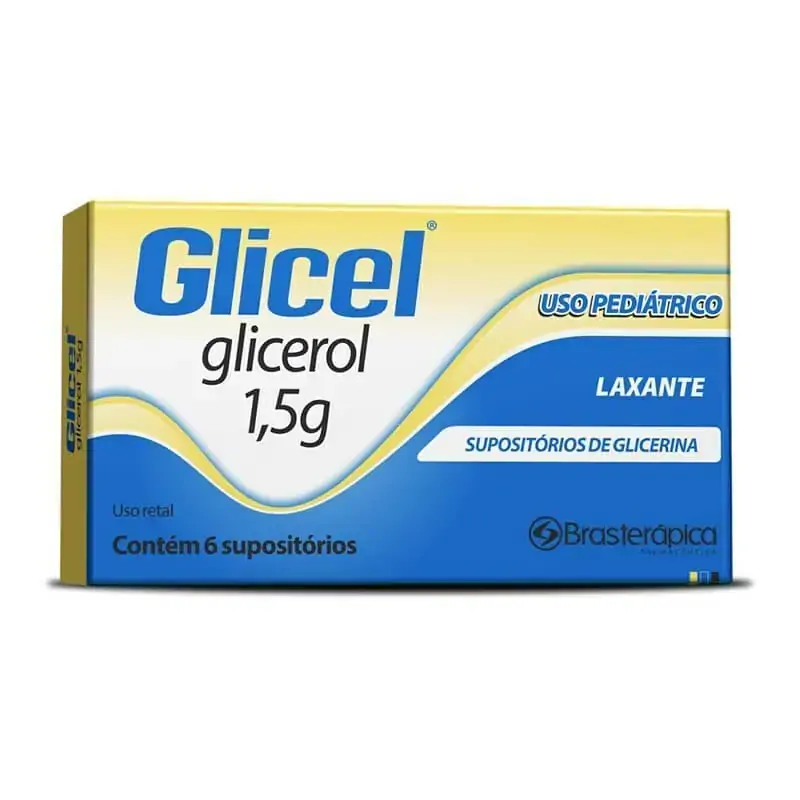 Glicel 1,5g Brasterápica Caixa 6 Supositórios