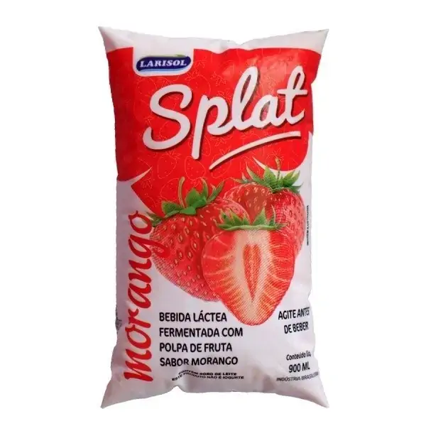 Splat 900ml Morango Saco .
