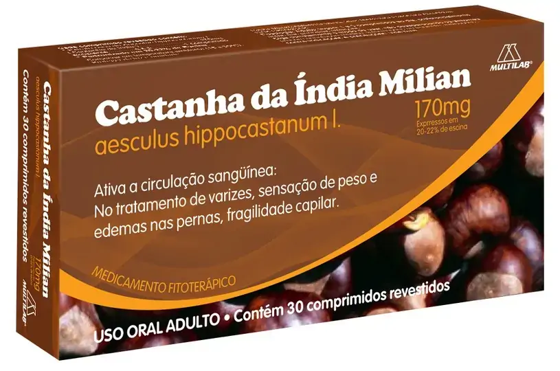 Castanha Da India Milian 170 Mg 30 Comprimidos Multilab Similar