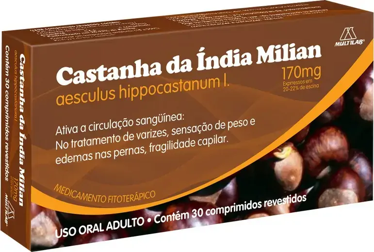 Castanha Da India Milian 170 Mg 60 Comprimidos Multilab Similar