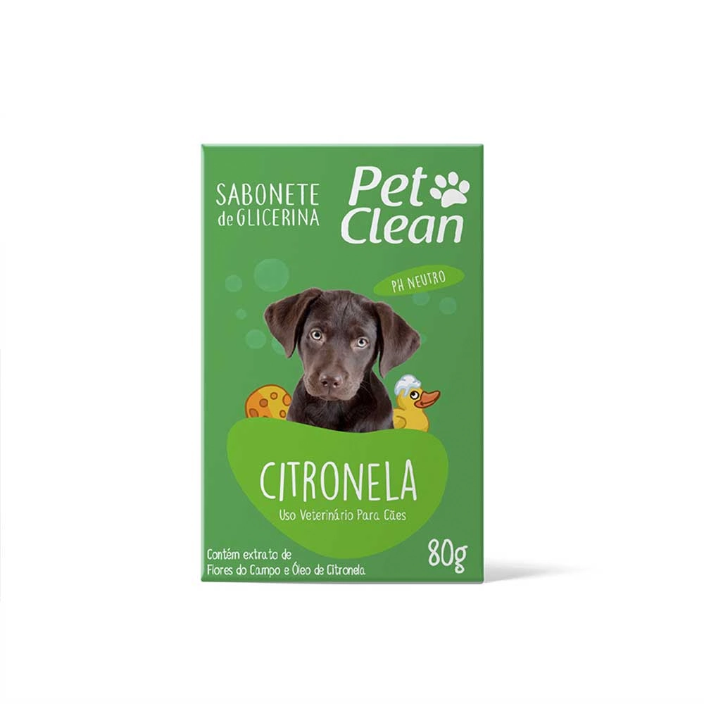 Sabonete Pet Clean Citronela 80gr