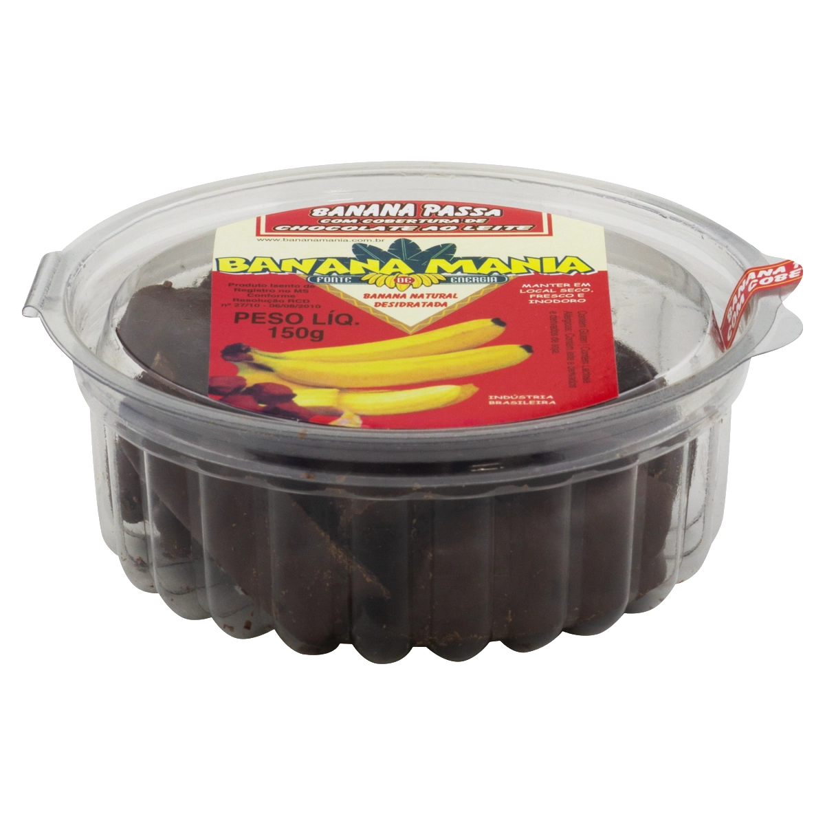 Banana Passa com Cobertura de Chocolate BANANA MANIA 150g