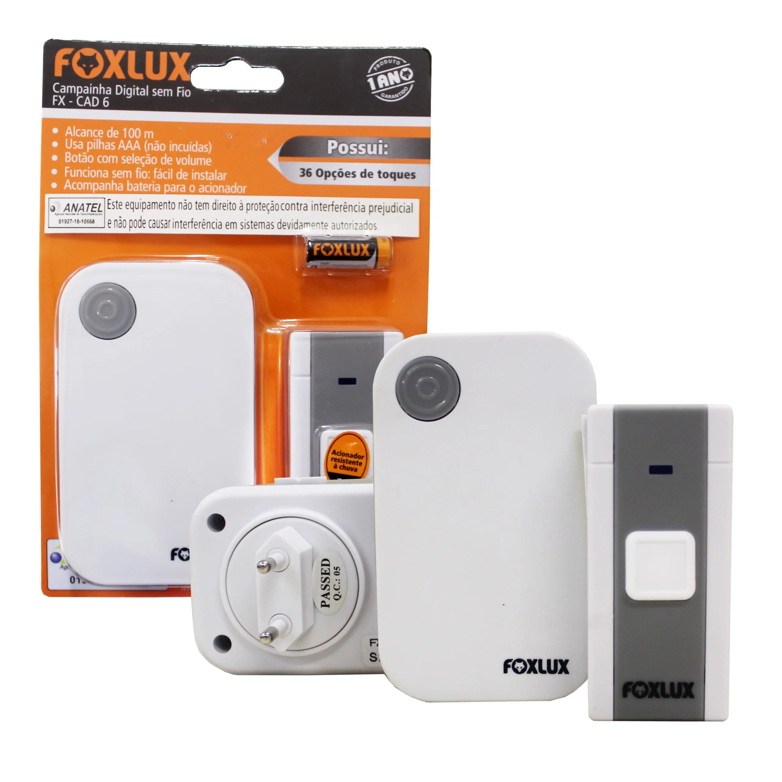 Campanhia S/fio Digital S/fio Foxlux