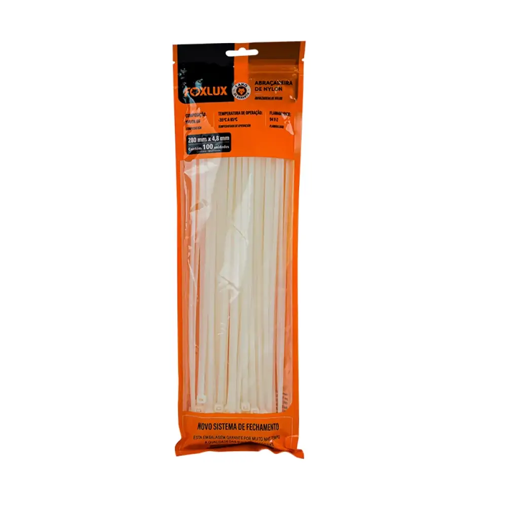 Lloja Abrac Nylon Fox 280 X 4,8mm C/100 Br