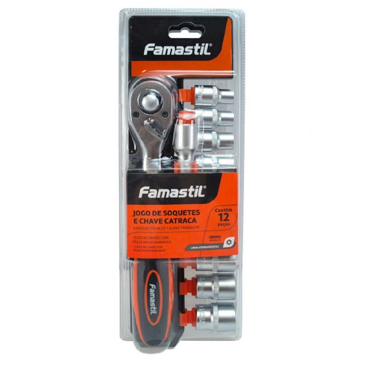 Kit Chave Soquete 12pcs Foxlux