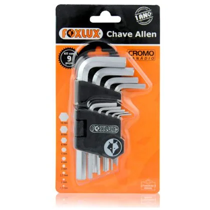 Jogo De Chave Foxlux Allen C/9pcs