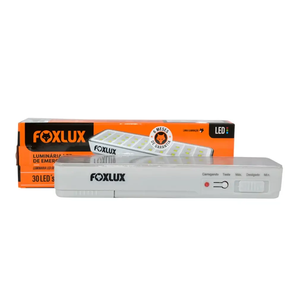 Luminaria De Emergencia 30 Leds Bivolt Foxlux