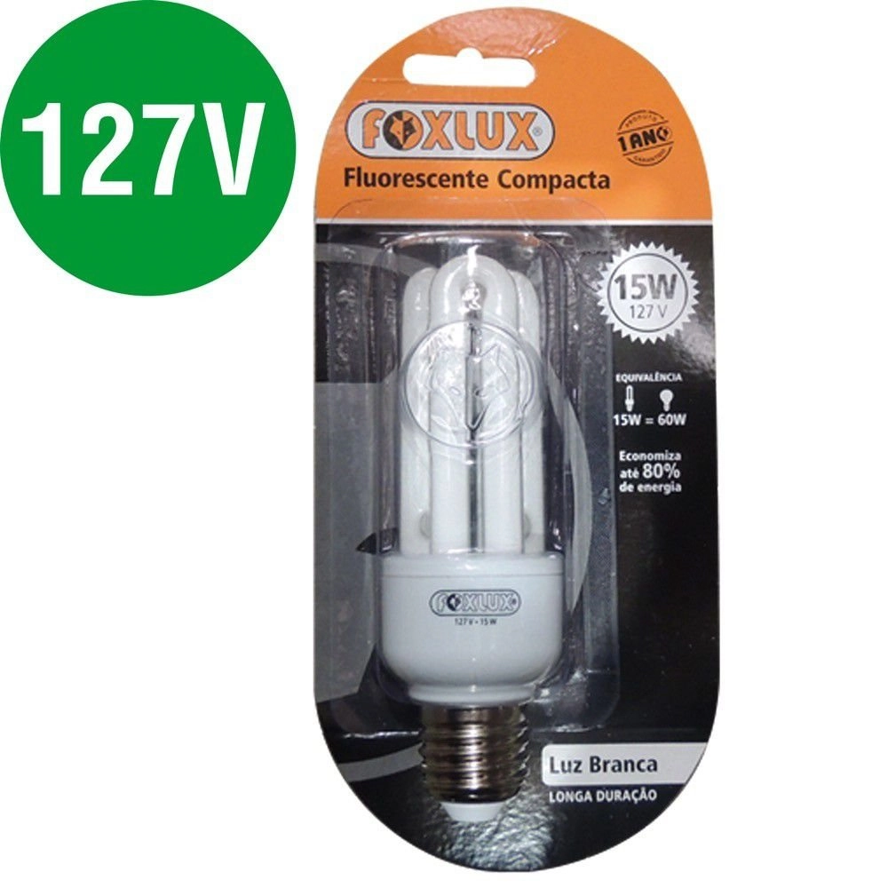 Lampada Foxlux Fluor Comp 15w