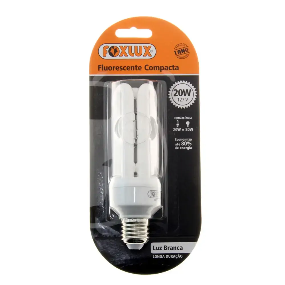 Lampada Foxlux U 20w 220v