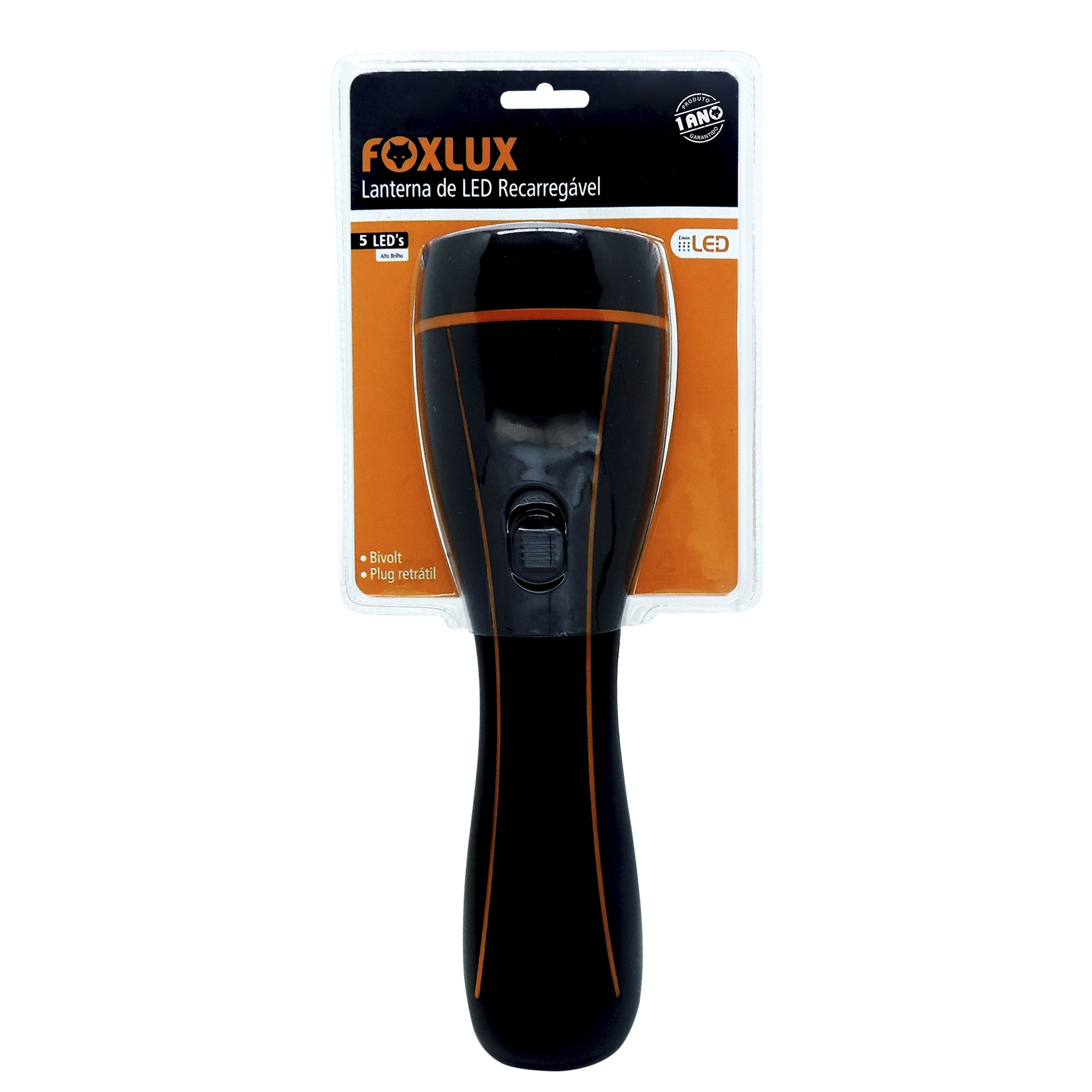 Lanterna Foxlux Recarregavel 11 Leds