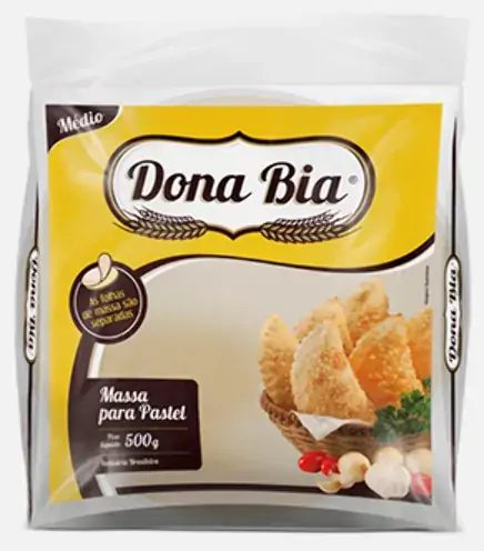 Massa P Pastel Dona Bia Disco Medio 500g