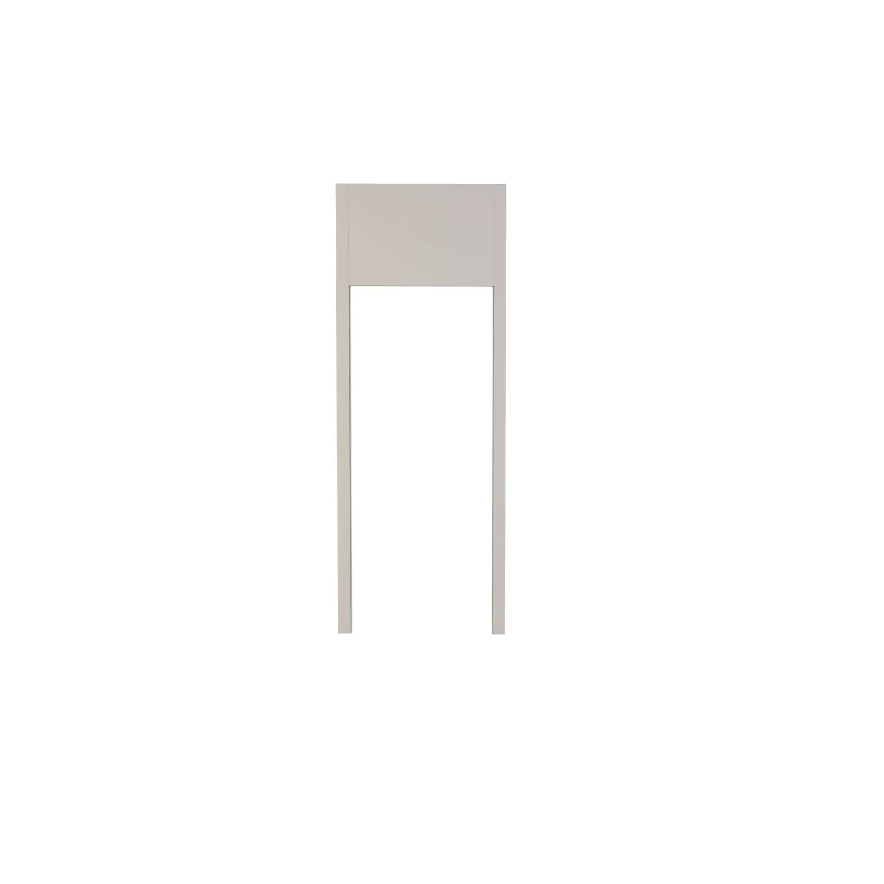 Bandeira para Porta em MDF Laca PU Branco 270x90x60cm Ipumirim