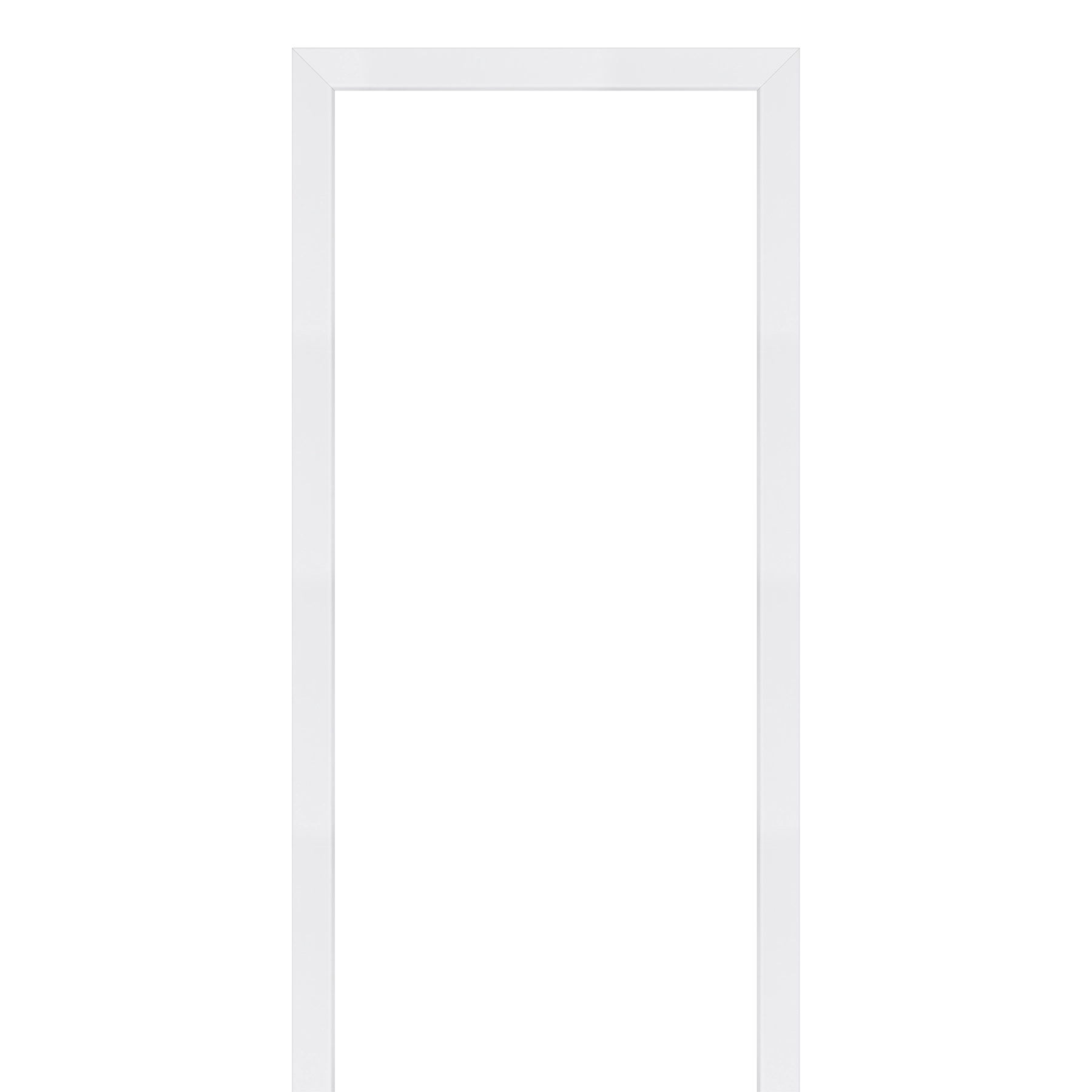 Kit de Guarnição Pivotante Regulável de 4,5cm de Madeira Pinus Laca Branco 210x7cm Ipumirim