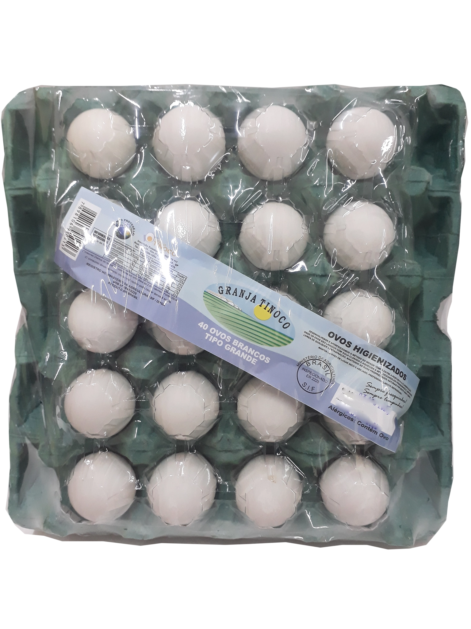 Ovos Branco Cinta Tinoco C/40