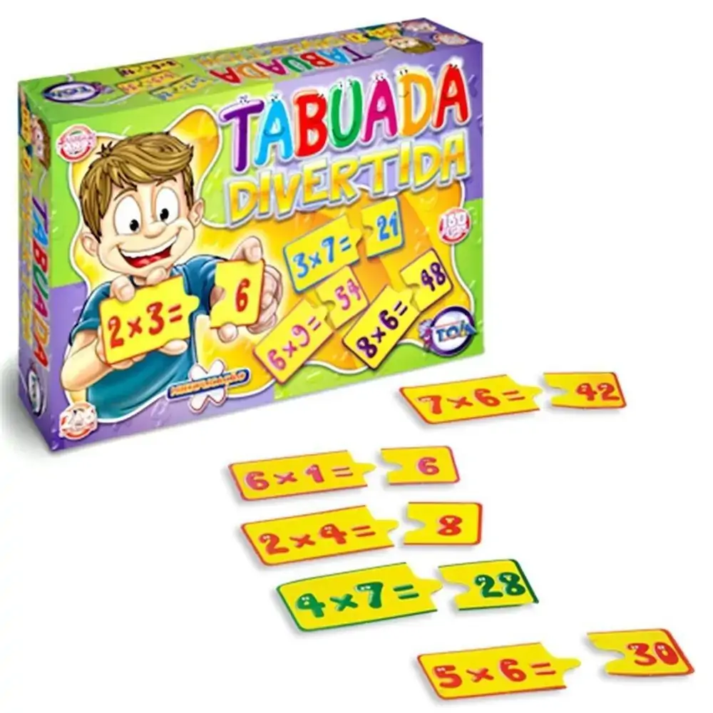Jogo Toia Tabuada Divertida C/160pcs Ref.12039 Un