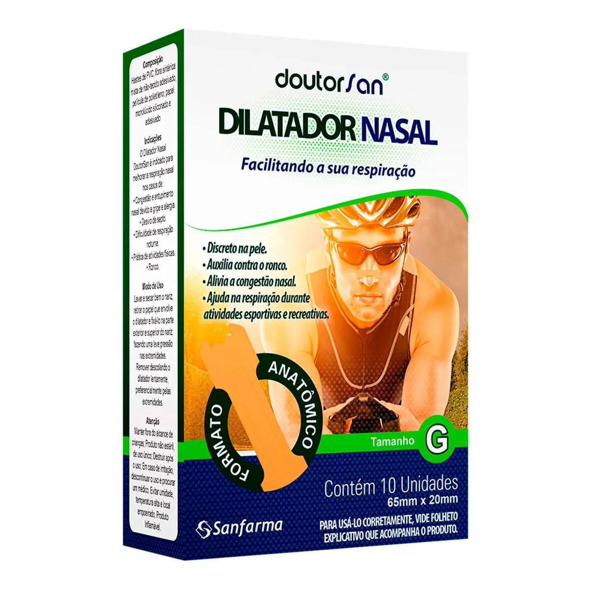 Dilatador Nasal Doutorsan Tamanho G Com 10 Unidades