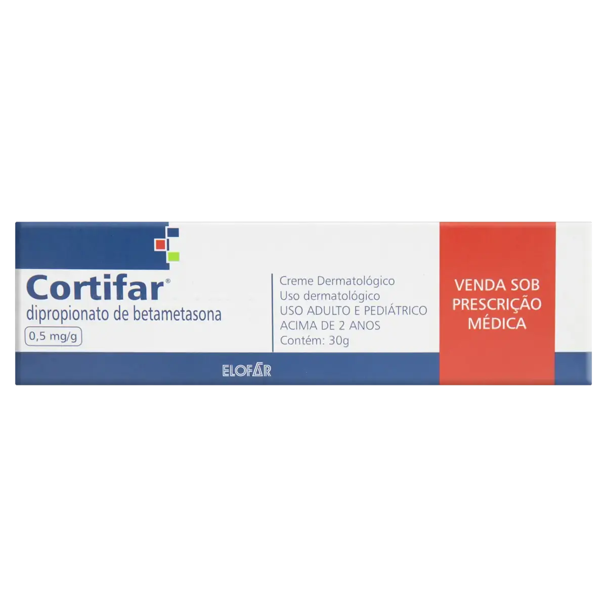 Cortifar 0,5mg/g Elofar Caixa 30g