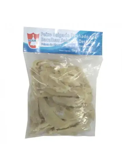 Bacalhau Salgado Desfiado 1kg