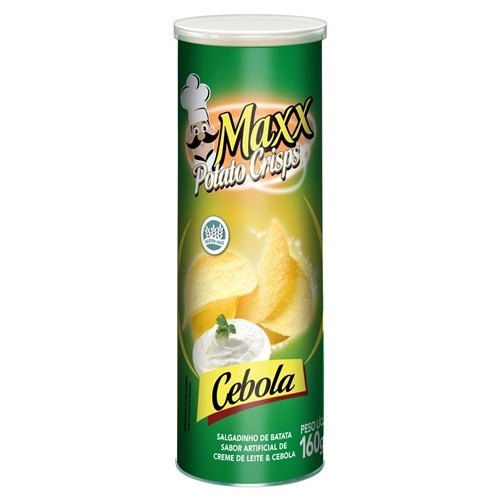 Batata Maxx Potato Crisps Cebola 160g