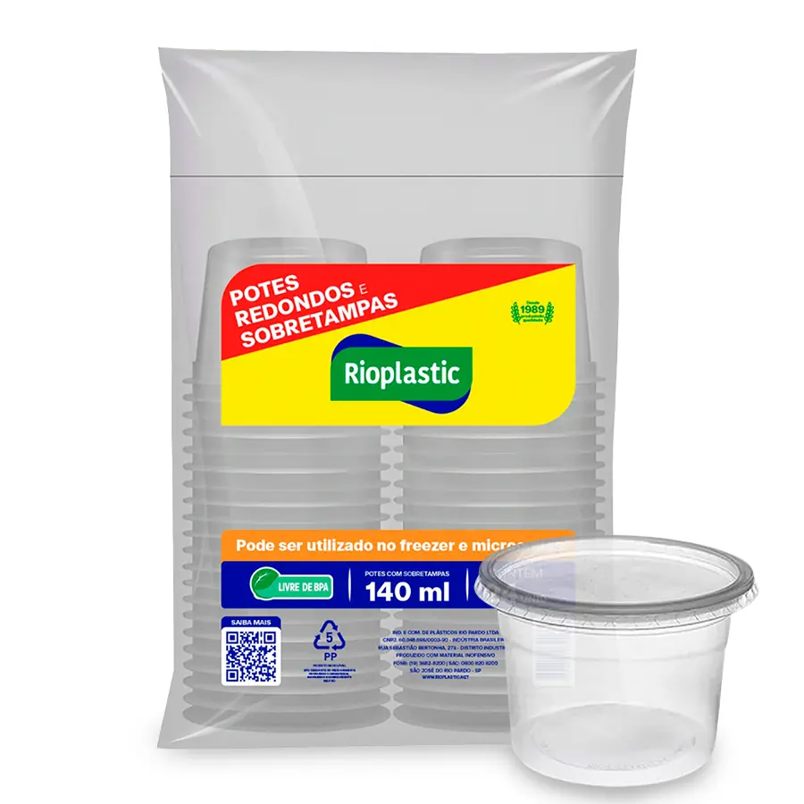 Kit Red C.sobre Tampa 140ml 24un 1604852/1 Rio Plastic
