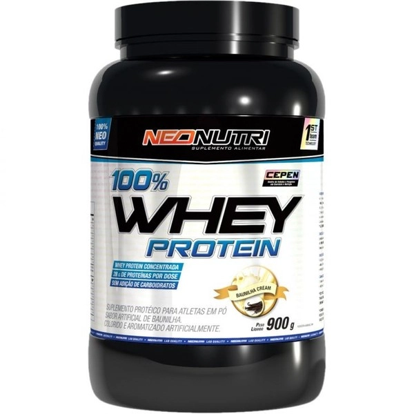 Esportivo Neonutri 100 Whey Protein Pote Pó 900 Gramas