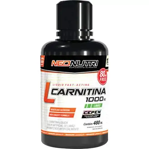 L Carnitine 1000mg 480ml Limão Neonutri