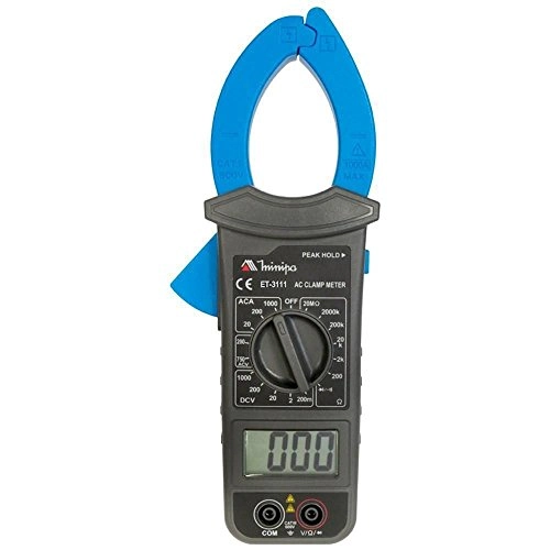 Alicate Amperímetro Digital Peak Hold Cat Iii 600v Et 3111 Minipa