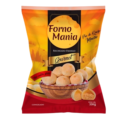 Pao De Queijo Forno Mania 330g Rech Frango