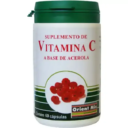 Vitamina C Base De Acerola 60 Cápsulas Orient Mix