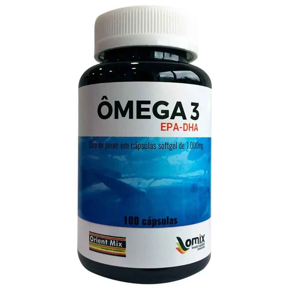 Omega 3 Frasco 100 Capsulas Epa Dha Orient Mix