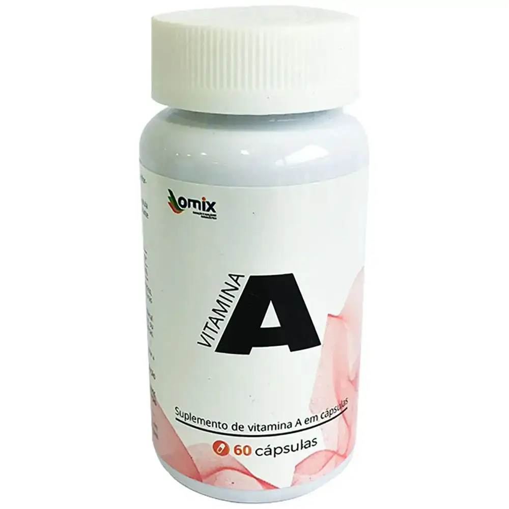 Vitamina A Frasco Com 60capsula Orient Mix