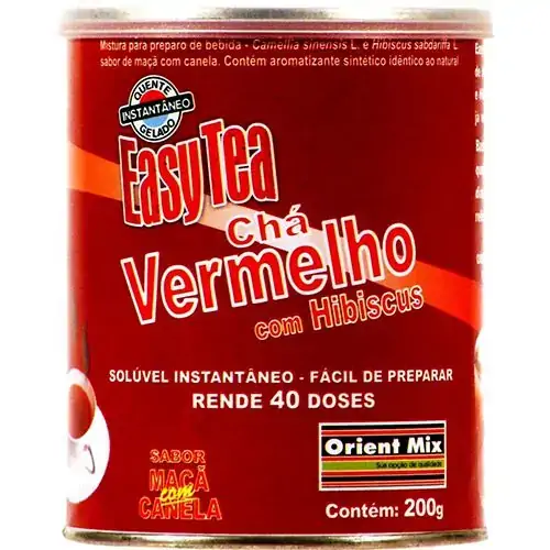 Easy Tea Frut Verm Maça/canela Lata 200g Orient Mix