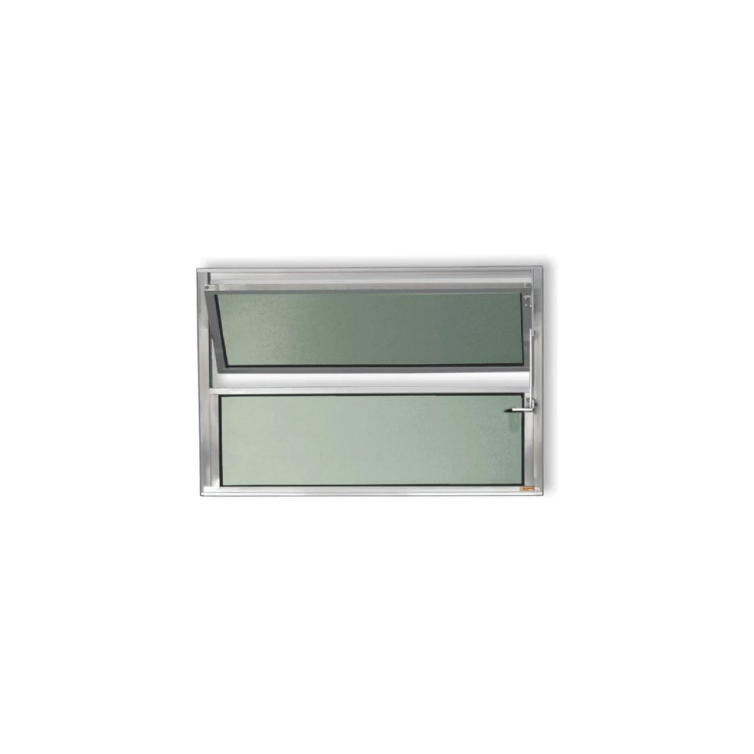 Janela Basculante De Alumínio 40x60cm Com Vidro Boreal Anodizado Plus Brimak Brilhante