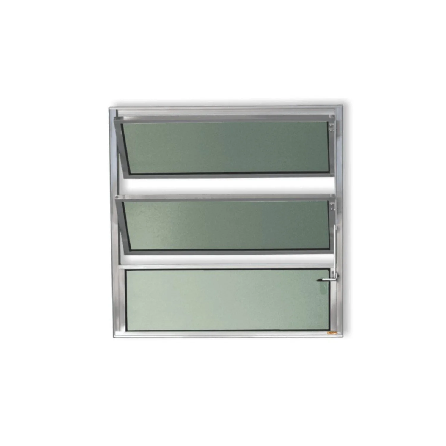 Janela Basculante De Alumínio 60x80cm Com Vidro Boreal Anodizado Plus Brimak Natural