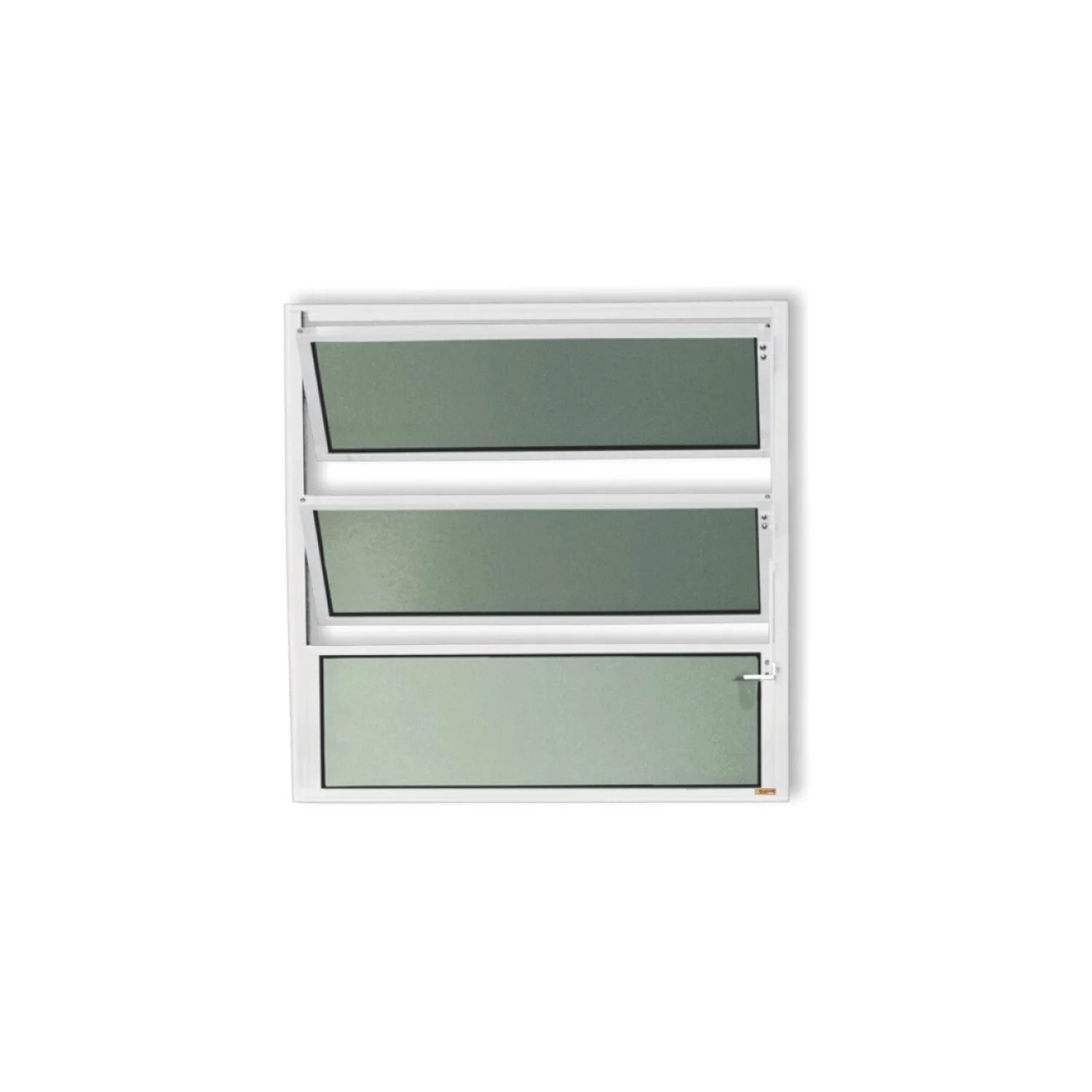 Janela De Alumínio Basculante 60x60cm Vidro Mini Boreal Plus Brimak Branco