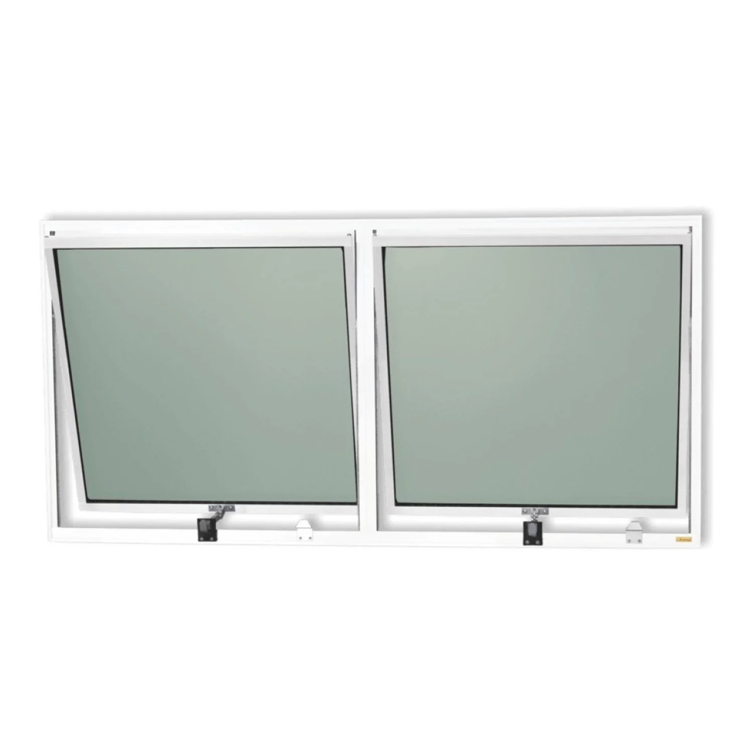 Janela De Alumínio Maxim-ar 2 Seções 60x120cm Vidro Mini Boreal Plus Brimak Branco