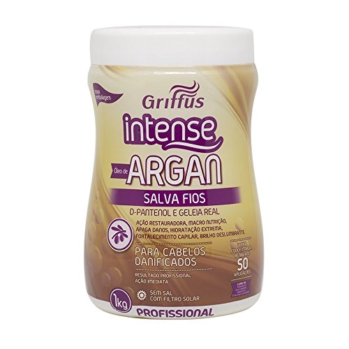 Creme Para Pentear e Tratamento 2 em 1 Vegano Rei Argan Intense Griffus 1kg