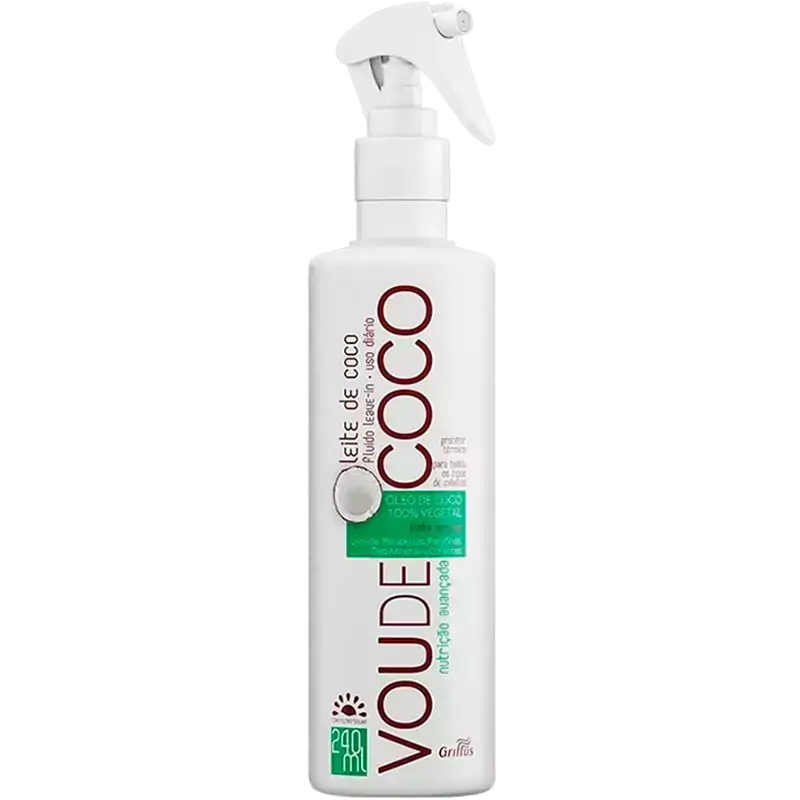 Griffus Vou de Coco - Leave-in Leite de Coco Uso Diário 240ml