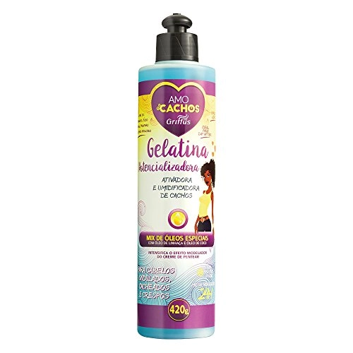 Gelatina Potencializadora Amo Cachos 400ml Griffus